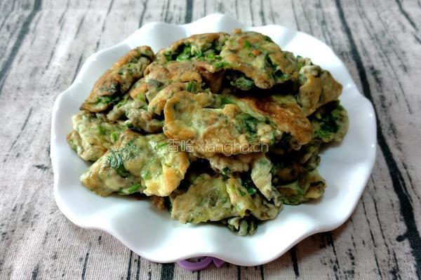 香菜炒鹅蛋的做法图解7