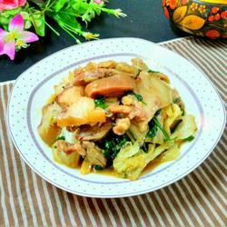 猪头肉扒白菜的做法[图]