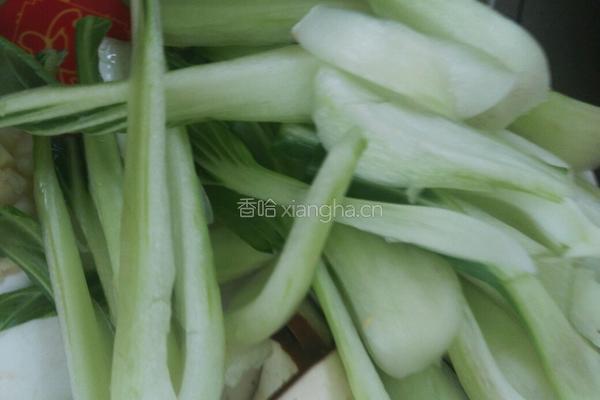青菜瘦肉炒香干的做法图解2