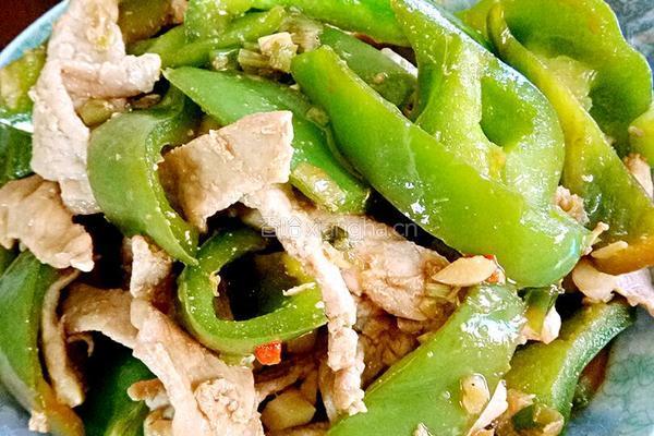 青椒炒肉丝的做法图解9