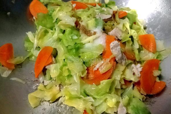 圆白菜炒肉的做法图解9