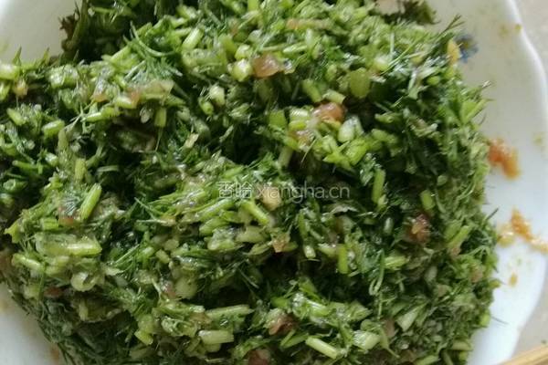 茴香黑山猪肉饺的做法图解3