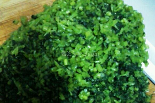茼蒿肉包子的做法图解2