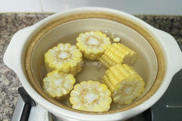 竹荪玉米汤的做法图解4