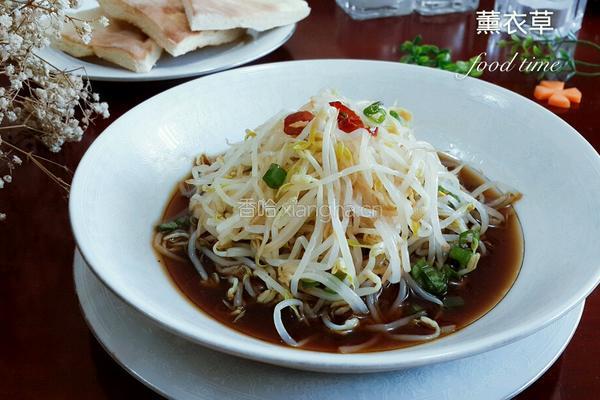 快手凉拌豆芽的做法图解5