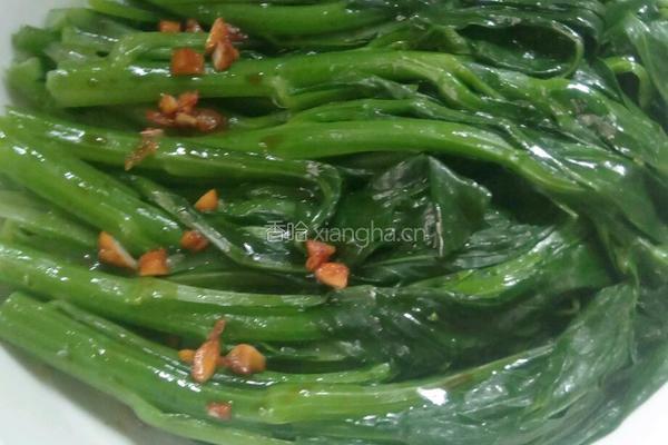 蒜香菜心的做法图解6