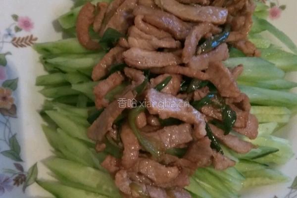 肉丝拌黄瓜的做法图解5
