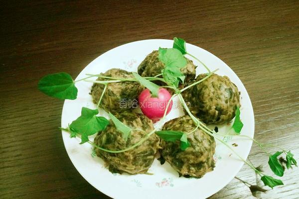 打碗花野菜团子的做法图解9