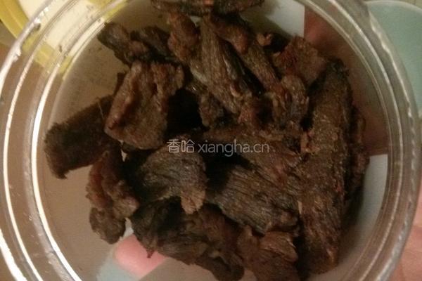 平底锅版五香猪肉干