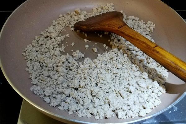 豆渣素肉松的做法图解2