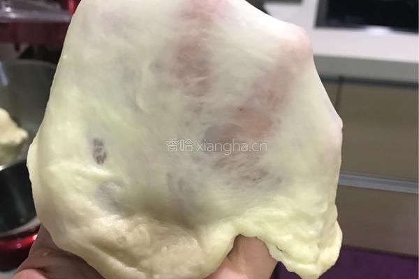 杏仁肉松餐包的做法图解2