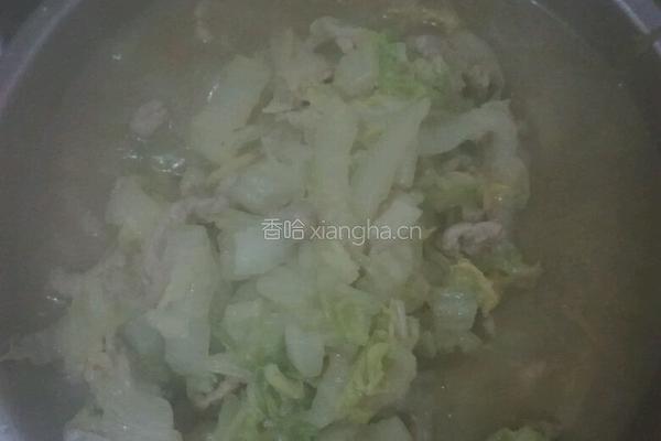 大白菜肉丝汤（炒肉丝的做法图解3