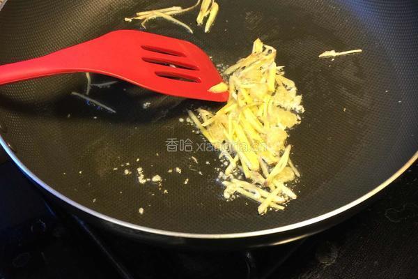 咸菜炒肚丝的做法图解3