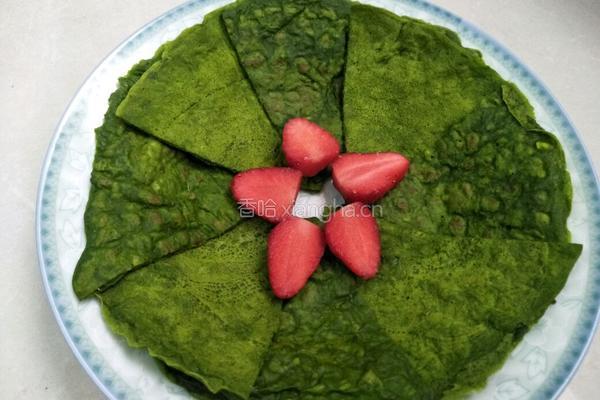 菠菜汁鸡蛋饼的做法图解6