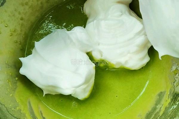 菠菜蛋糕果酱双拼的做法图解6