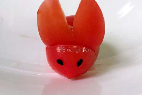 小西红柿兔子的做法图解4