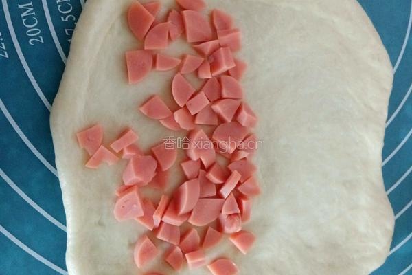 葱香火腿芝士面包的做法图解9