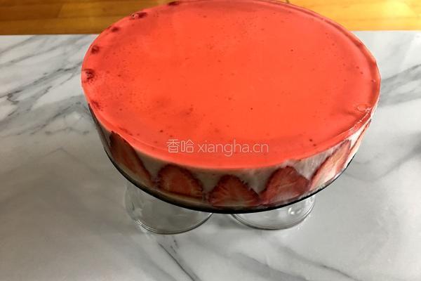 草莓酸奶慕斯蛋糕（电饭锅版）的做法图解13