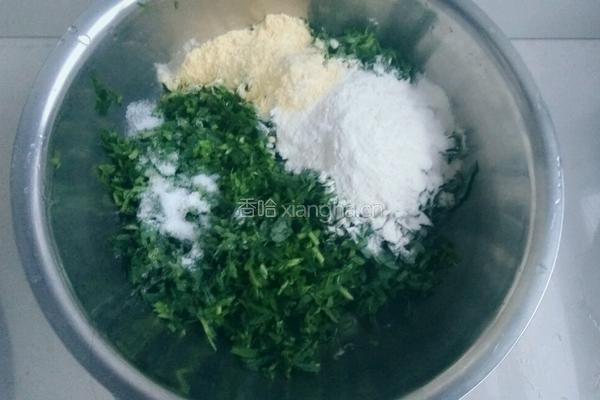 苜蓿糯糕的做法图解3