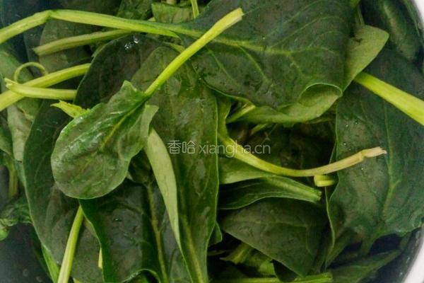 菠菜炒鸡蛋的做法图解1