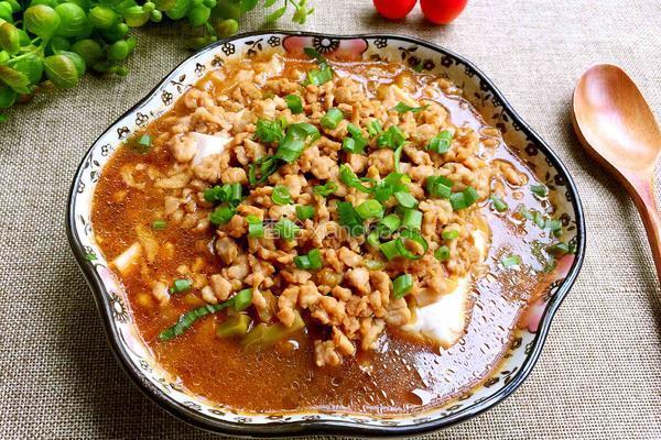 榨菜肉末蒸豆腐的做法图解12