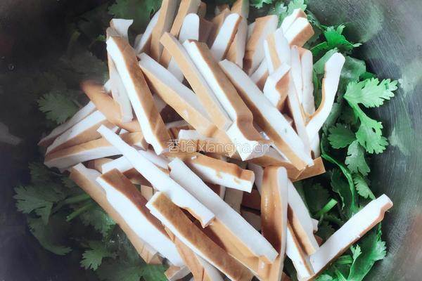 凉拌香菜豆干的做法图解3