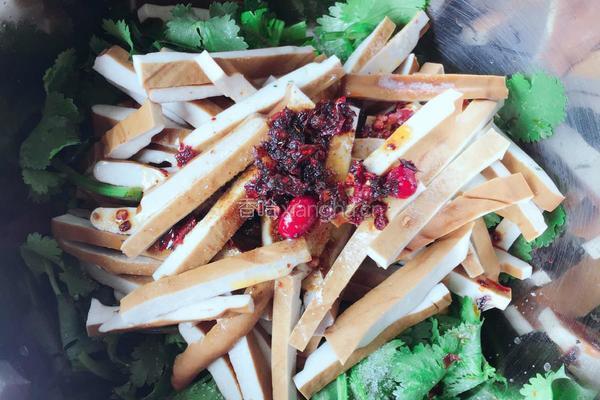 凉拌香菜豆干的做法图解4