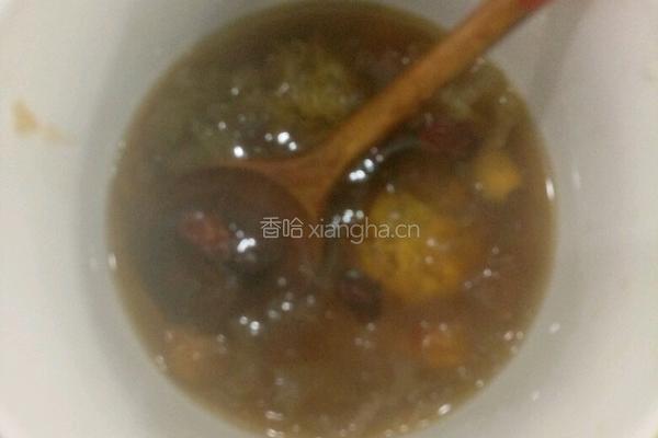 桃胶银耳皂角米雪燕羹的做法图解7