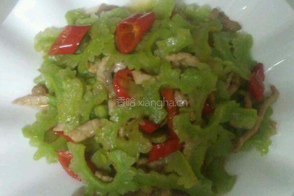 苦瓜炒肉的做法图解7
