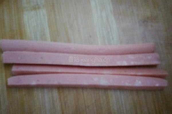 火腿爱心煎蛋的做法图解2
