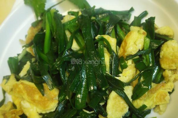  韭菜炒蛋 的做法图解5