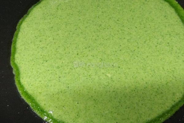 菠菜煎饼的做法图解8
