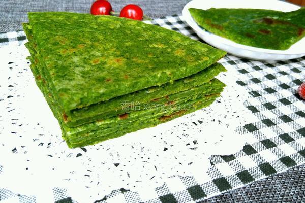 菠菜煎饼的做法图解10