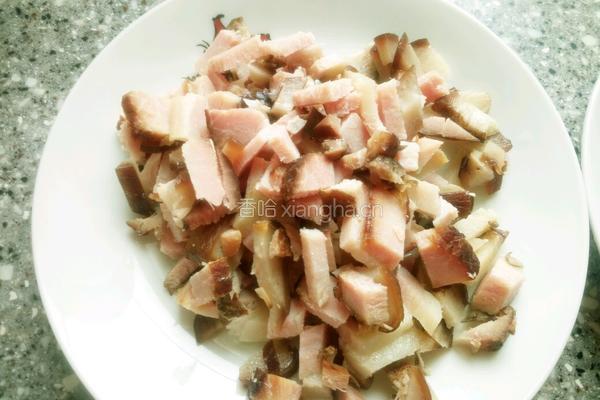 腊肉红薯糯米饭的做法图解3
