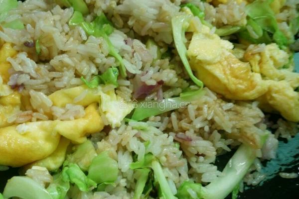 包菜炒饭的做法图解10