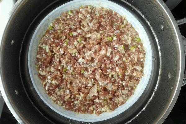 肉馅蒸蛋的做法图解4