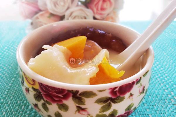花胶参海木瓜牛奶甜汤的做法图解8