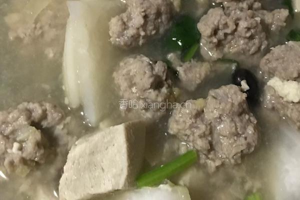 羊肉丸子萝卜汤的做法图解7
