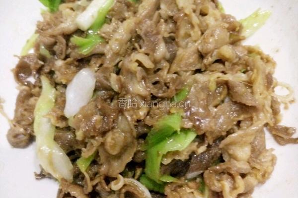 葱爆羊肉的做法图解7