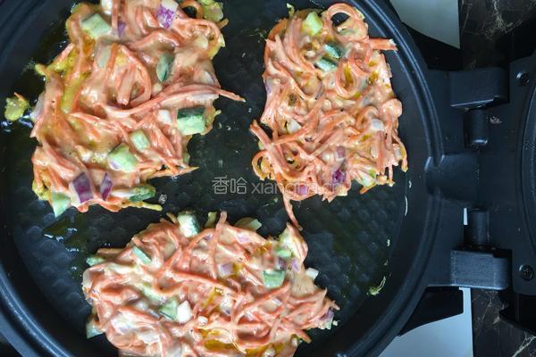 胡萝卜煎饼的做法图解2