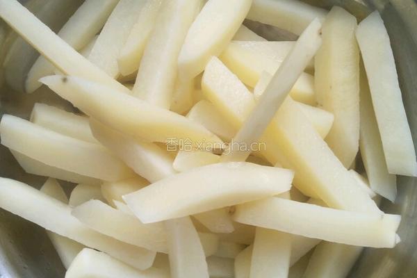 少油版煎薯条的做法图解2