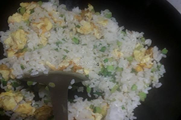 黄瓜蛋炒饭的做法图解5