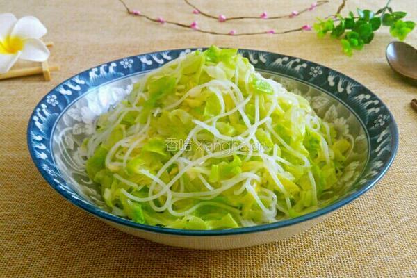 卷心菜拌粉丝的做法图解14