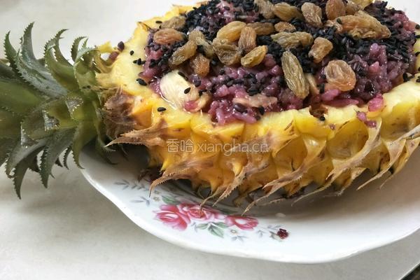 黑米菠萝饭的做法图解8