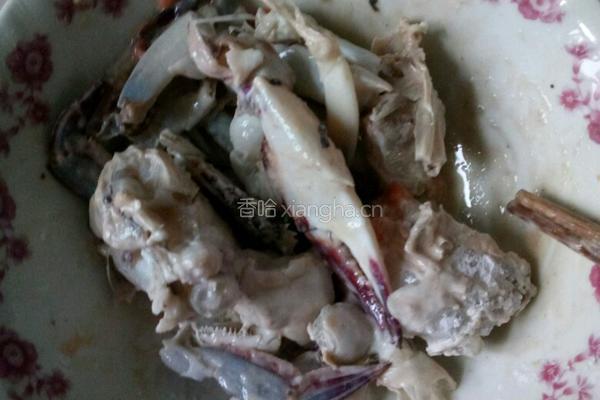 爆炒红膏蟹的做法图解3