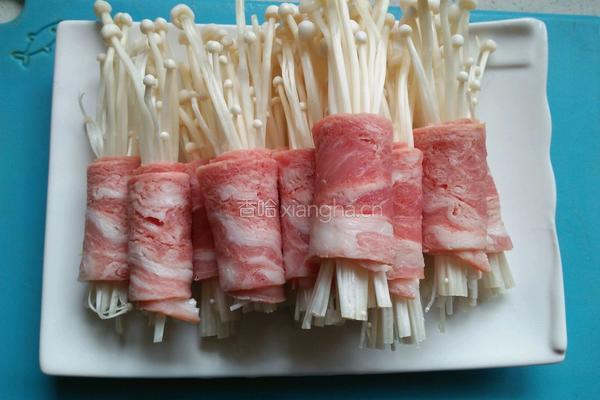 金针菇培根卷的做法图解6