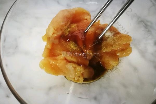 孜然鸡胸的做法图解3