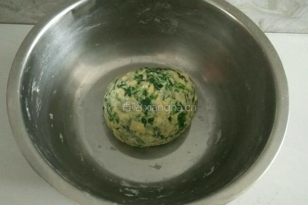 苜蓿鸡蛋饼的做法图解3