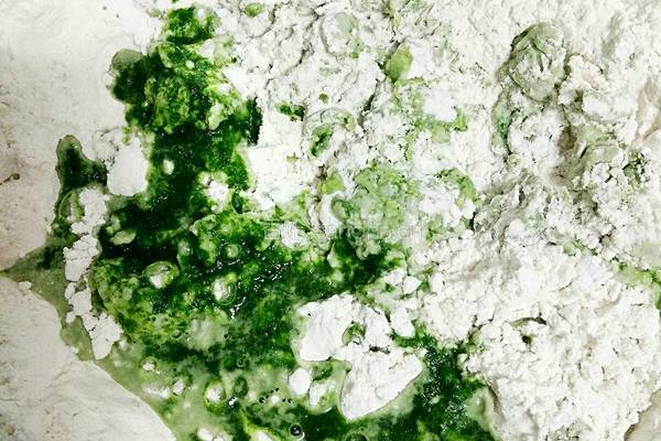 菠菜蝴蝶面的做法图解3