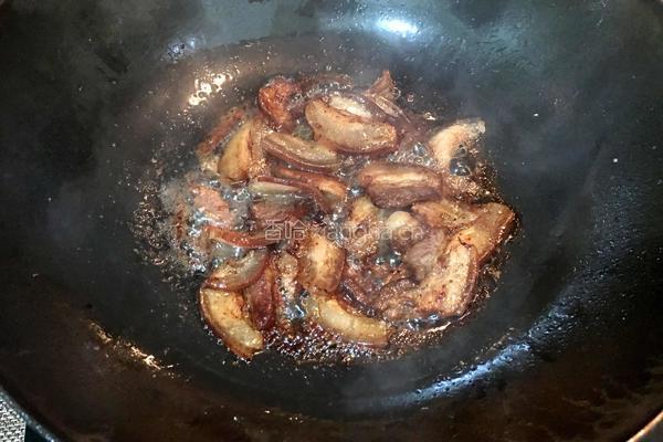 腊肉炒香干的做法图解4